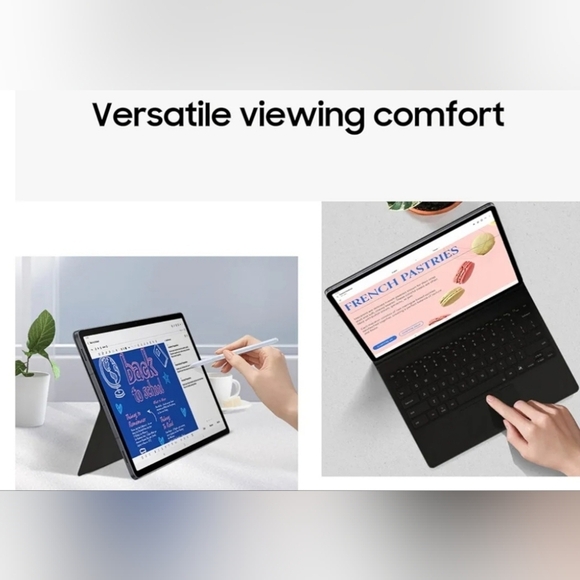 NIB Samsung Black Book Cover Keyboard for S10+ Tablet. Was opened but never used - Picture 9 of 14